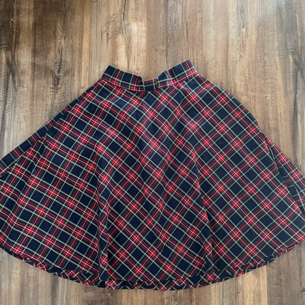 Mod Cloth Plaid A-Line Skirt